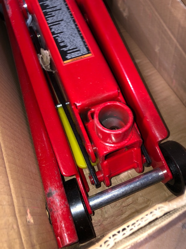 Photo 4 of *FOR PARTS ONLY*
BIG RED T83006 Torin Hydraulic Trolley Service/Floor Jack with Extra Saddle (Fits: SUVs and Extended Height Trucks): 3 Ton (6,000 lb) Capacity, Red
