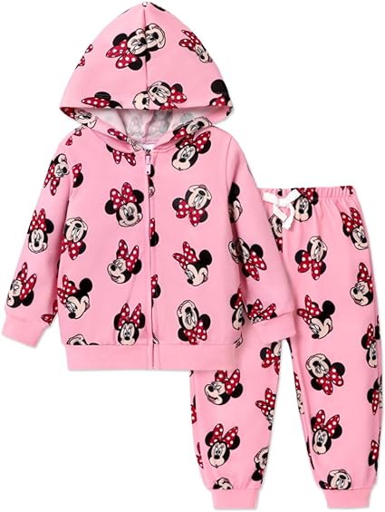 Photo 1 of Disney Mickey and Friends Outfits 2pcs Toddler Girl & Boy Long Sleeve Hoodie and Pants Set, 2 Years