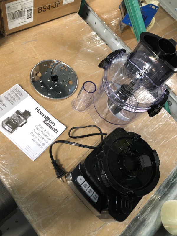 Photo 2 of *FOR PARTS ONLY* NON FUNCTIONAL
Hamilton Beach 70725a 12-Cup Stack and Snap Food Processor