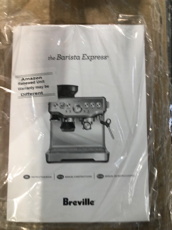 Photo 8 of **MINOR DENT AND SCRATCHES ON ITEM** Breville Barista Express Espresso Machine BES870BSXL, Black Sesame
