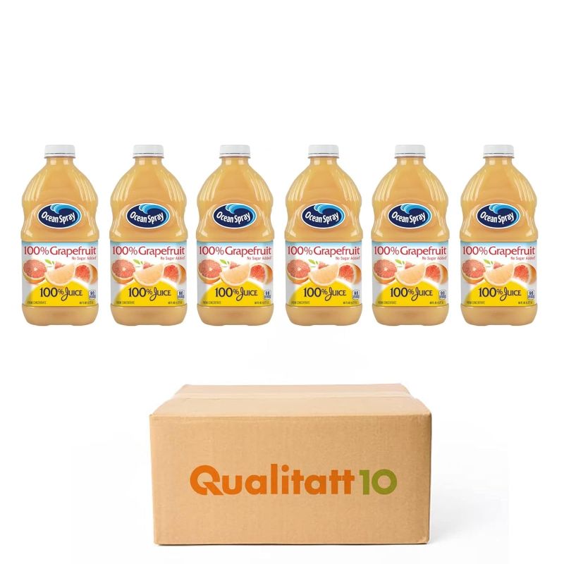 Photo 1 of ***NONREFUNDABLE**Exp. 3/14/24***
Ocean Spray 100% Juice Grapefruit 60 fl oz 6 Pack by Qualitatt
3/14/24