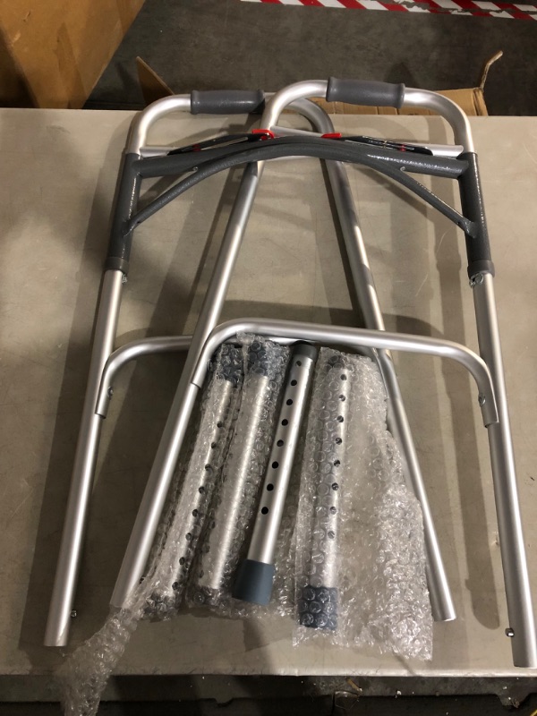 Photo 1 of ***MISSING PIECES**MISSING WHEELS***
Drive Medical PreserveTech Deluxe Two Button Folding Walker with 5" Wheels
