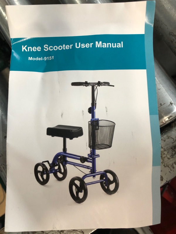 Photo 2 of **stock photo for reference***Knee Walker, for Leg and Foot Injuries, Recovery Knee Walker, black