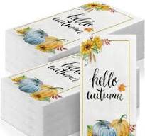 Photo 1 of **bundle of 2****PerKoop 200 Pcs hello autumn napkins