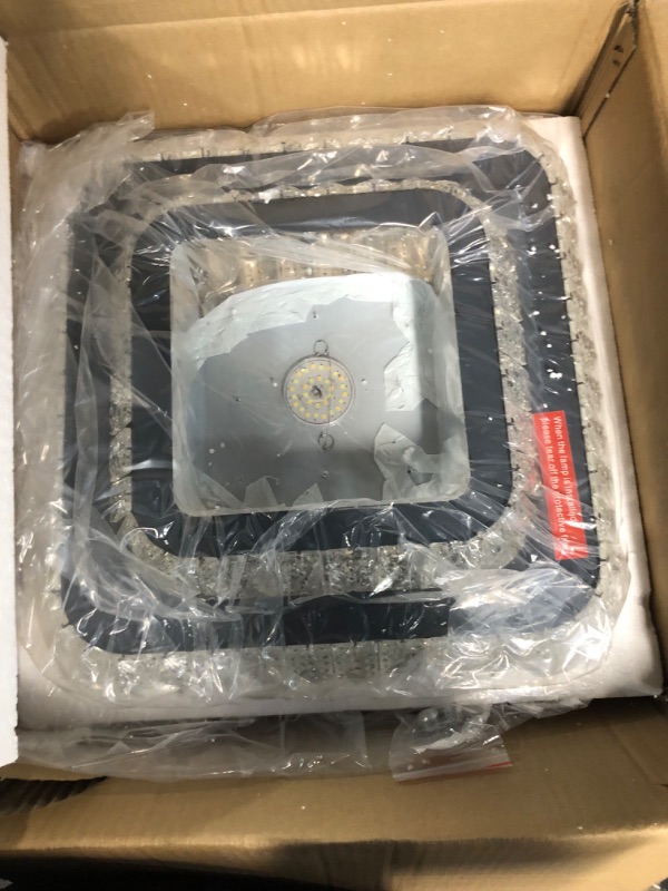 Photo 1 of REDSTAR 16" Bright Led Chandelier Flush Mount with Remote Control, Any Warm/Natural/White Color Temp & Brightness Adjustable, Modern Crystal Ceiling Light for Bedroom Dinning and Living Rooms A228-15in