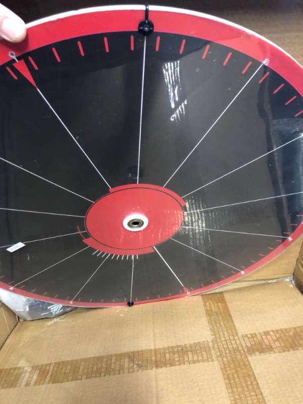Photo 3 of 24 Inch Spinning Wheel, 14 Slots Color Prize Wheel with Dry Erase Markers and Eraser, Spin Wheel For Prizes with Stand - Tabletop or Floor, Wheel of Fortune Game for Carnival, Game Casino & Trade Show 24 Inch - #1 Best Selling Prize Wheel