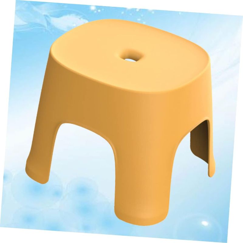 Photo 1 of Bath Stool 1pc Plastic Chair/Stool for Toddlers YELLOW
