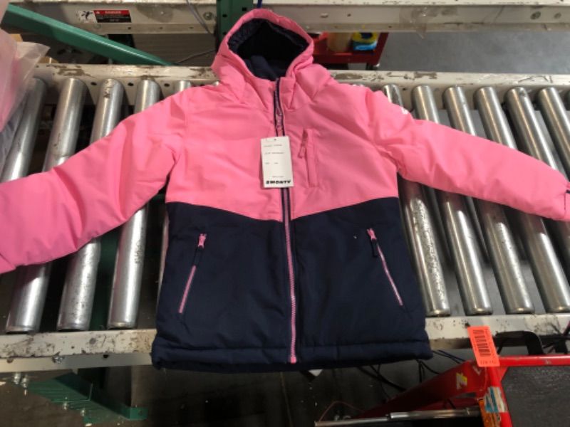 Photo 1 of Girl ski jacket size 8-9 y pink and navy 