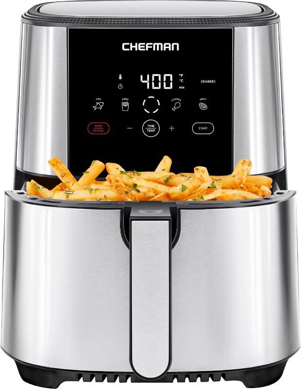 Photo 1 of **NON-REFUNDABLE** // **SALE FINAL**  
Chefman TurboFry Touch Air Fryer, Large 5-Quart Family Size