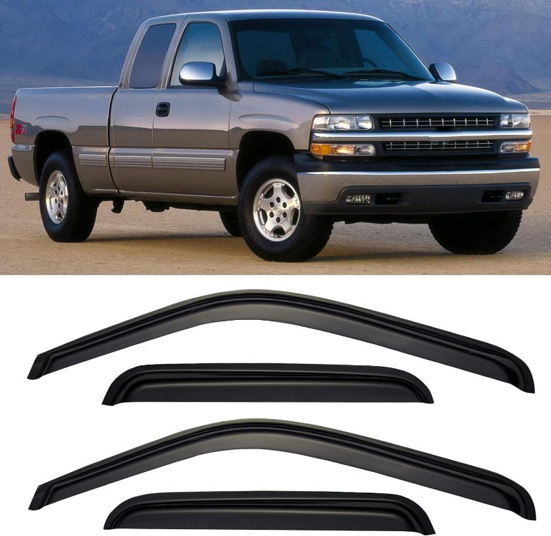 Photo 1 of Cxdar Window Rain Guards for 1999-2006 Chevy Silverado/GMC Sierra 1500/2500/3500/2500HD 