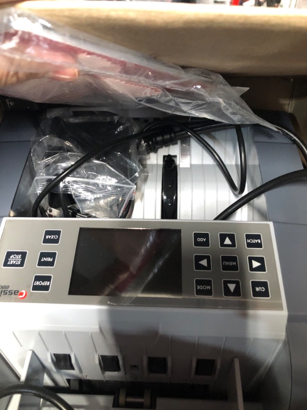 Photo 2 of **NONREFUNDABLE**FOR PARTS OR REPAIR**SEE NOTES**
Cassida 8800R USA Premium Bank-Grade Mixed Denomination Money Counter Machine, Advanced Counterfeit Detection, Multi-Currency, 3-Year Warranty, Includes External Display, Printing Enabled