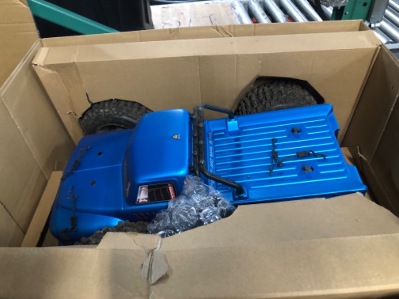 Photo 2 of (PARTS ONLY/ NO REFUNDS) 
ARRMA 1/8 Notorious 6S V5 4WD BLX Stunt RC Truck with Spektrum Firma RTR (Transmitter and Receiver Included, Batteries and Charger Required), Blue , ARA8611V5T1