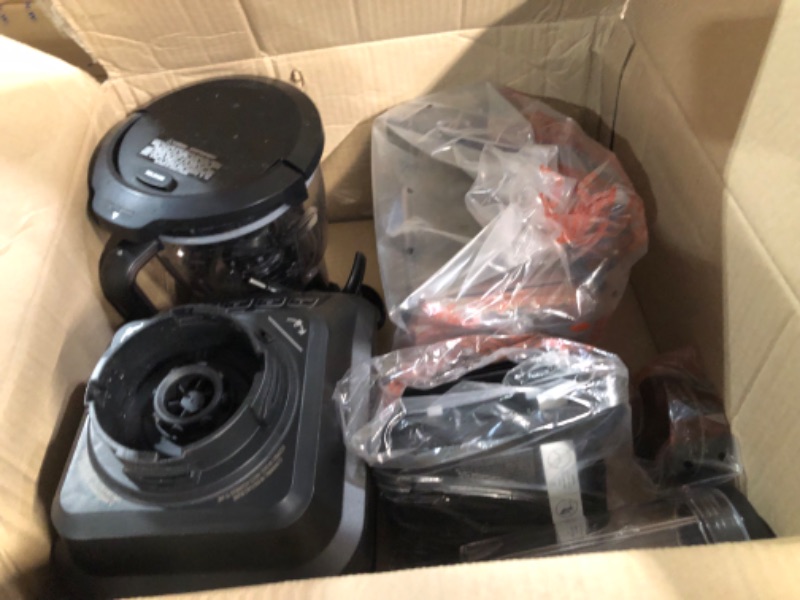 Photo 2 of **prev used**
Ninja BL770 Mega Kitchen System, 1500W, 4 Functions for Smoothies, Processing, Dough, Drinks & More, with 72-oz.* Blender Pitcher, 64-oz. Processor Bowl, (2) 16-oz. To-Go Cups & (2) Lids, Black BL770 Black