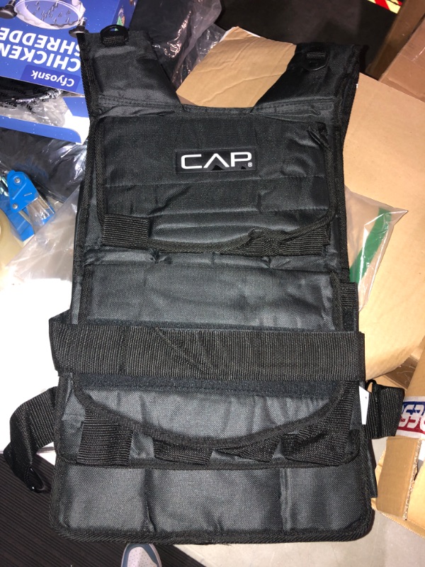 Photo 3 of (READ FULL POST) CAP Barbell 20-150 Lb Adjustable Weighted Vest, Regular and Short Options 40-Pound, Black