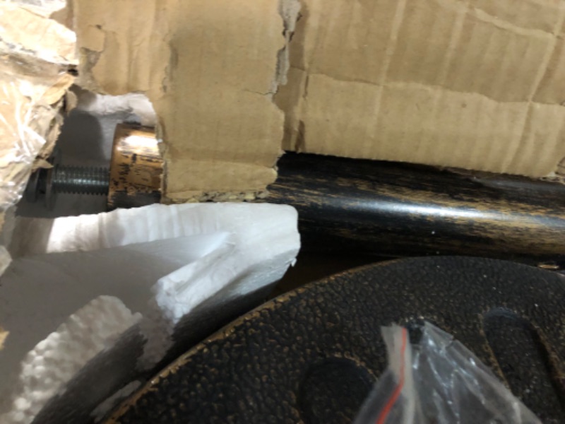 Photo 1 of ***DAMAGED - COVERED IN CHIPS AND SCRATCHES - SEE PICTURES - LIKELY MISSING PARTS***
Sunnyglade 18" 30.2-lbs Heavy Duty Round Antiqued Umbrella Base for Patio, Outdoor - Bronze