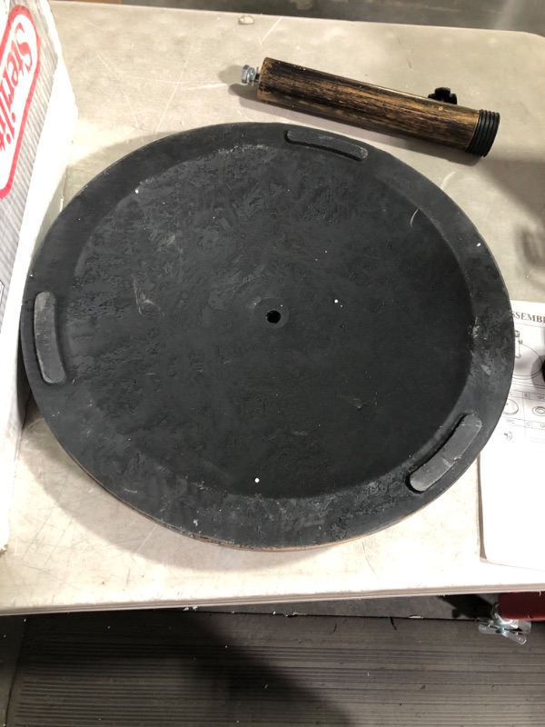 Photo 8 of ***DAMAGED - COVERED IN CHIPS AND SCRATCHES - SEE PICTURES - LIKELY MISSING PARTS***
Sunnyglade 18" 30.2-lbs Heavy Duty Round Antiqued Umbrella Base for Patio, Outdoor - Bronze