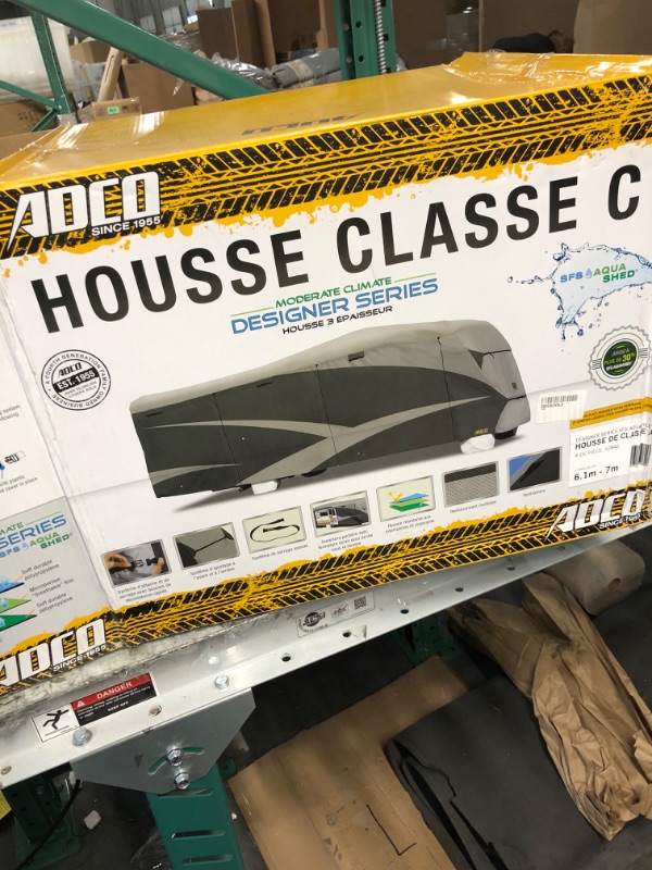 Photo 1 of ADCO 52842 Designer Series SFS Aqua Shed Class C RV Cover - 20'1" - 23'