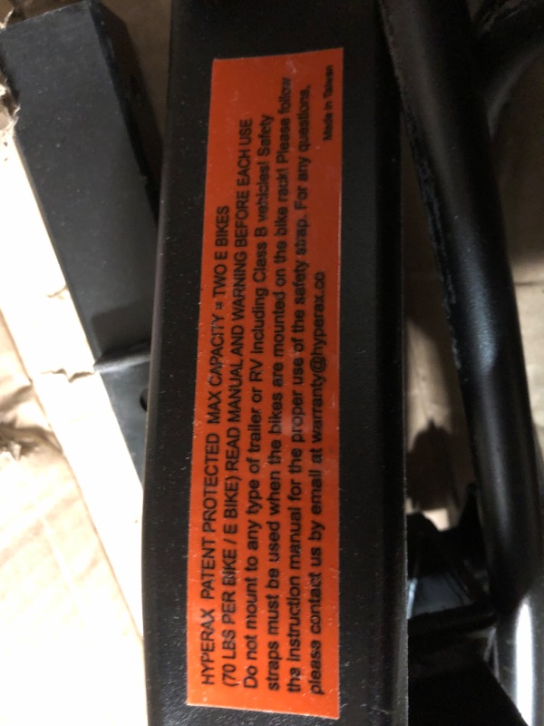 Photo 2 of HYPERAX Special Combo - Volt 2 with 2 X E-Bike Adapter- Platform Bike Rack for Car, SUV, Trucks, Sedan - 2" Hitch Fits Up to 2 X 70 lbs Bike with Up to 5" Fat Tires - NO RV USE!