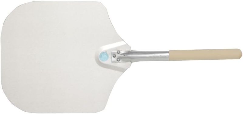 Photo 1 of "American Metalcraft 3512 35.5"" Aluminum Pizza Peel with 19"" Wood Handle, 12"" x 14"" Medium Blade", Silver 35.5-Inch