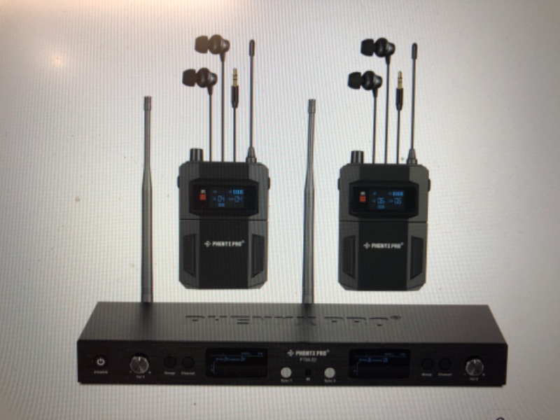 Photo 1 of PTM-22 | UHF Mono Wireless In-Ear Monitor System w/ 2 Loop Outputs (2B/4B)
