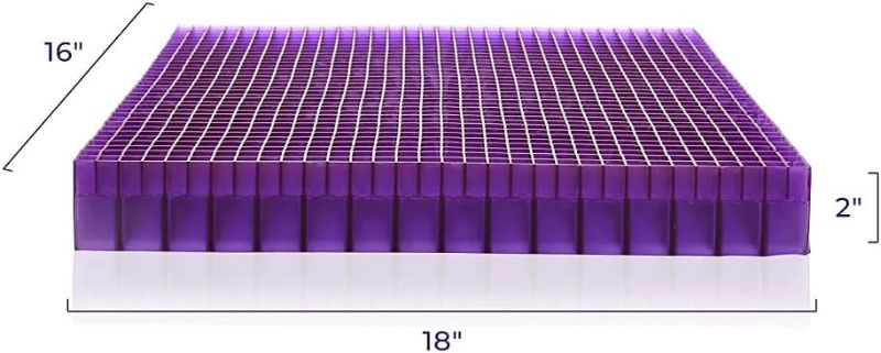 Photo 3 of (READF FULL POST) Purple Double Seat Cushion | Pressure Reducing Grid Designed for Ultimate Comfort | Designed for Office Chairs | Made in The USA
