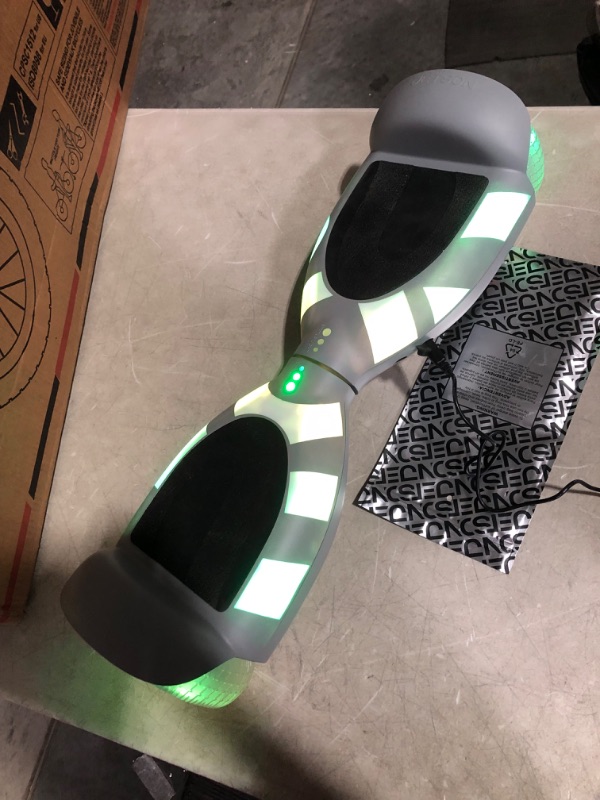 Photo 7 of ***NOT REFUNDABLE - NOT FUNCTIONAL - FOR PARTS ONLY - SEE COMMENTS***
Jetson All Terrain Light Up Self Balancing Hoverboard with Anti-Slip Grip Pads, for riders up to 220lbs Gray