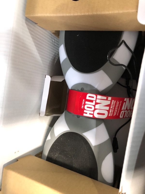Photo 1 of ***NOT REFUNDABLE - NOT FUNCTIONAL - FOR PARTS ONLY - SEE COMMENTS***
Jetson All Terrain Light Up Self Balancing Hoverboard with Anti-Slip Grip Pads, for riders up to 220lbs Gray