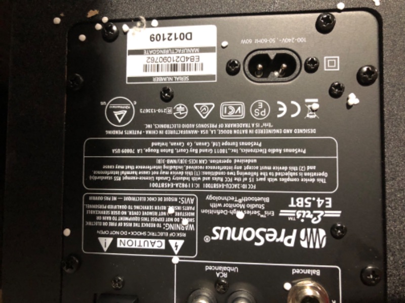 Photo 1 of ***USED - LIKELY MISSING PARTS - UNABLE TO VERIFY FUNCTIONALITY***
PreSonus Eris E4.5 BT-4.5" Near Field Studio Monitors with Bluetooth