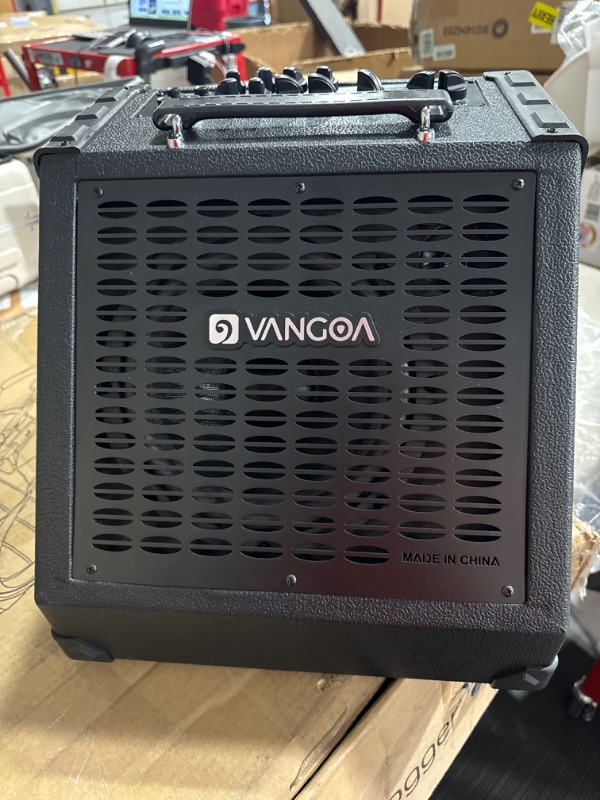 Photo 2 of (NON-REFUNDABLE) Vangoa Electric Drum Amp 65W Professional Wireless Electronic Drum Amplifier Speaker 3-Band EQ USB E Drum Personal Monitor Keyboard Speaker, Black
