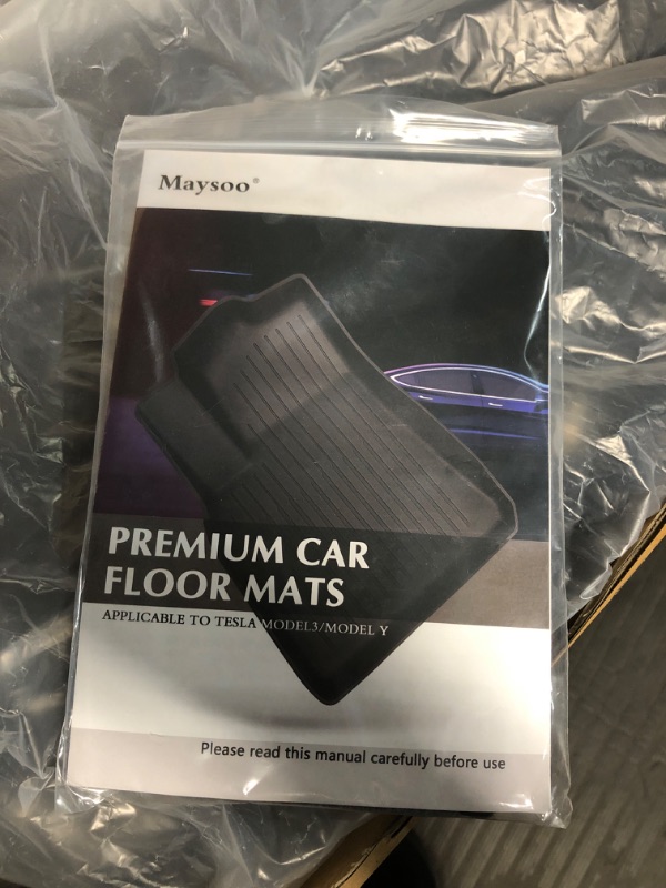 Photo 4 of Model Y Floor mats are Suitable for Tesla Model Y 2024-2020 5-seat All-Weather TPE Cargo Lining Cargo Box Accessories Floor mats (Set of 6) Tesla Model Y (Set of 6)