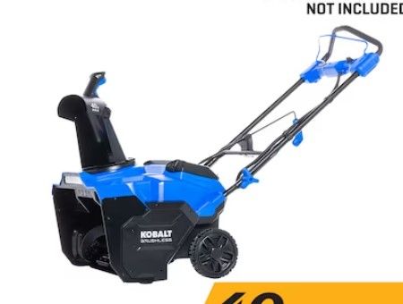 Photo 1 of (MISSING PARTS, SEE NOTES) Kobalt Gen4 40-volt 21-in Single-stage Push Battery Snow Blower (Battery and Charger Not Included)