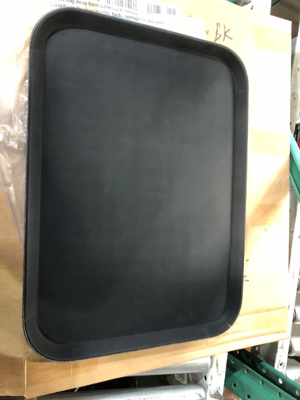 Photo 2 of (SEE NOTES) G.E.T. NS-1622-BK Black 16 inch x 22 inch Serving Tray
