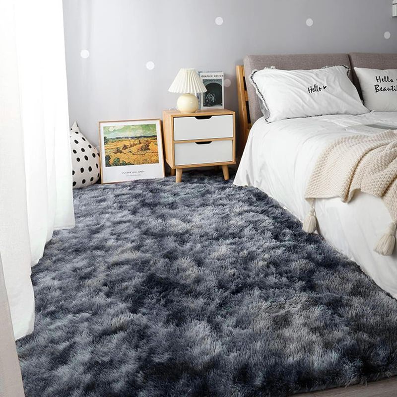 Photo 5 of (READ FULL POST) ROCYJULIN Area Rugs 8x10 for Living Room, Thickened Fluffy 8x10 Area Rugs for Bedroom, Ultra Soft Non-Slip Large Shag Fuzzy Rug for Nursery, Kids, Girls, Boys, Grey
