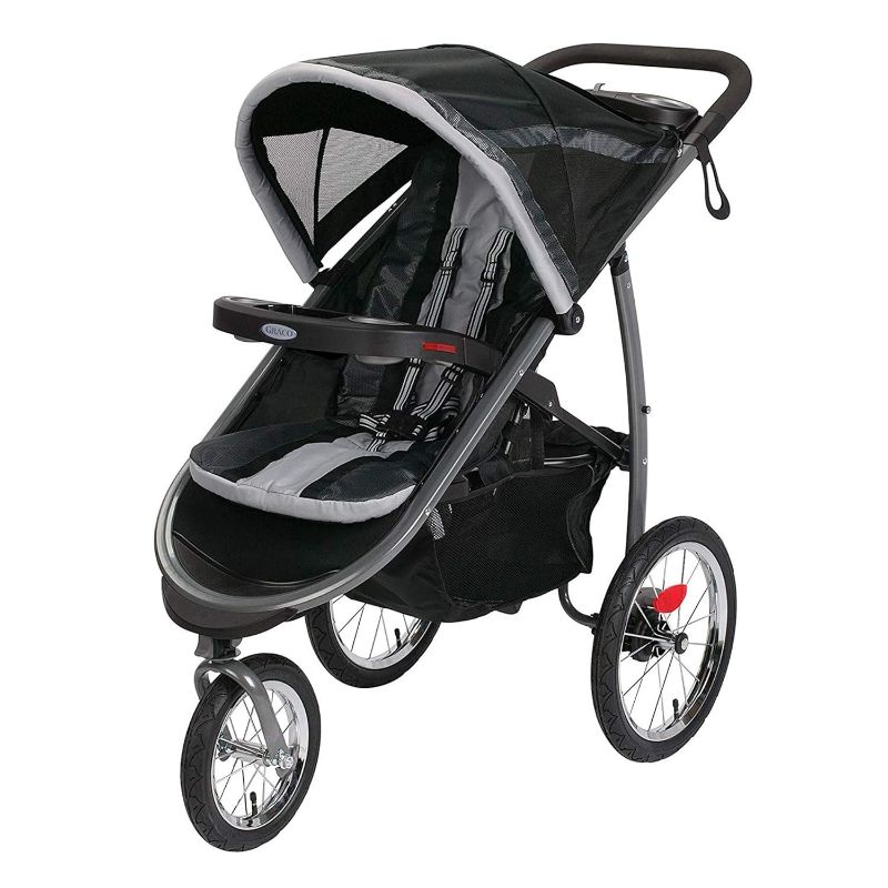 Photo 1 of ***MANUFACTURED 06-15-2022***
Graco FastAction Fold Jogging Stroller, Gotham, 40x24x42 Inch (Pack of 1)