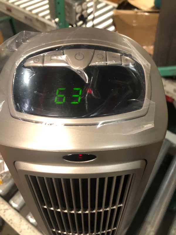 Photo 3 of Lasko 1500W Digital Ceramic Space Heater with Remote, 755320, Silver