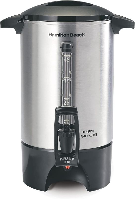 Photo 1 of **SEE NOTES** Hamilton Beach 45 Cup Coffee Urn and Hot Beverage Dispenser, Silver 