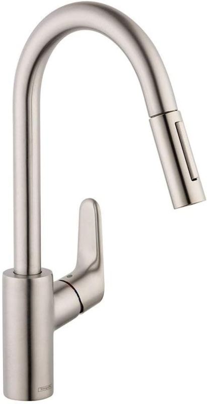 Photo 1 of **PARTS ONLY**
hansgrohe Focus Stainless Steel Bar Kitchen Faucet, Kitchen Faucets with Pull Down Sprayer