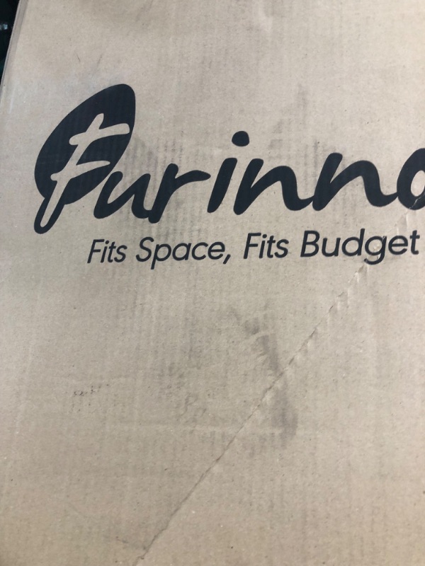 Photo 1 of ***DAMAGED - CHIPPED AND SCRAPED - SEE PICTURES - LIKELY MISSING PARTS***
Furinno Sully 3-Tier Stand for TV up to 50, Espresso/Black Espresso/Black Plastic Poles