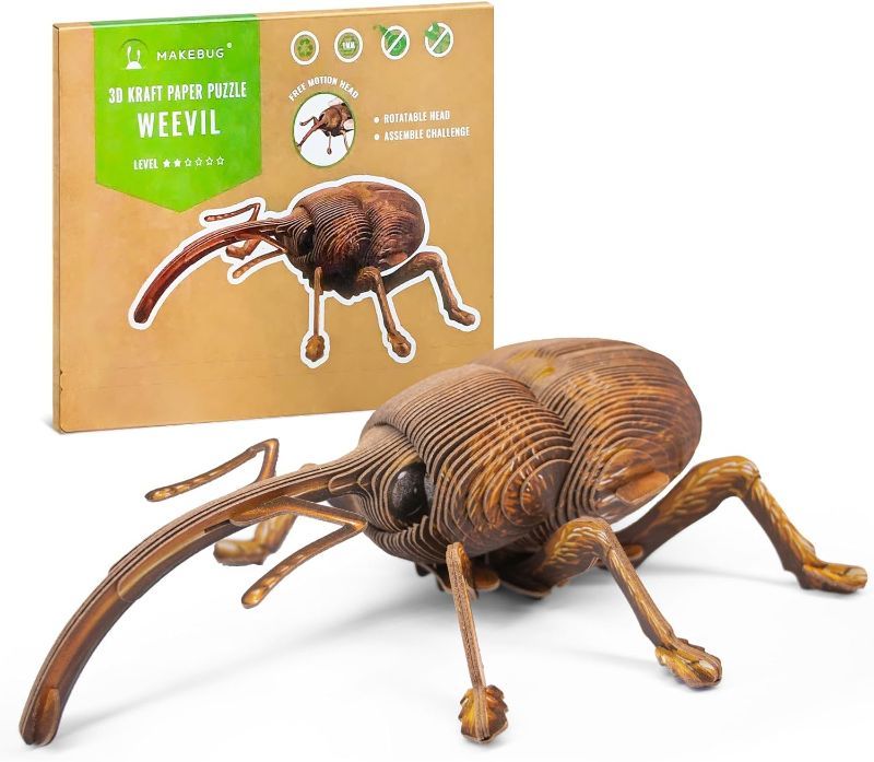 Photo 1 of 3D Puzzles Eco-Friendly Paper Puzzle for Kids Teenager Crafts Bugs Weevil
