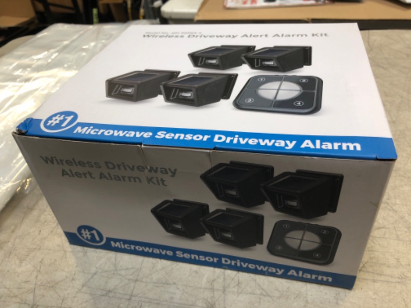 Photo 2 of Driveway Alarm, 1/2 Mile Long Range Wireless Microwave Motion Sensor Alarm, Outdoor Weather Resistant Security Alert System, Monitor & Protect Outside/Inside Property - 1 Receiver & 4 Sensors 1 Receiver and 4 Sensors