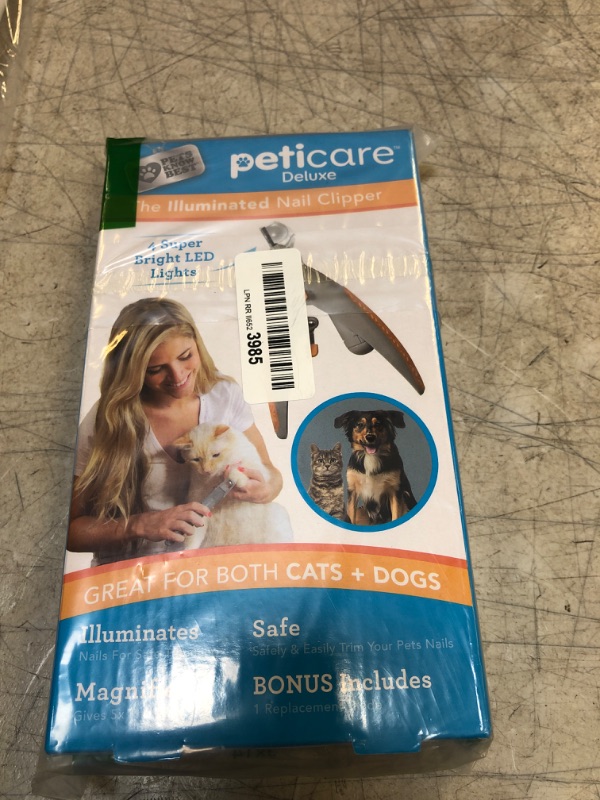 Photo 2 of Allstar Innovations PetiCare LED Light Pet Nail Clipper- Great for Trimming Cats & Dogs Nails & Claws, 5X Magnification That Doubles as a Nail Trapper, Quick-Clip, Steel Blades