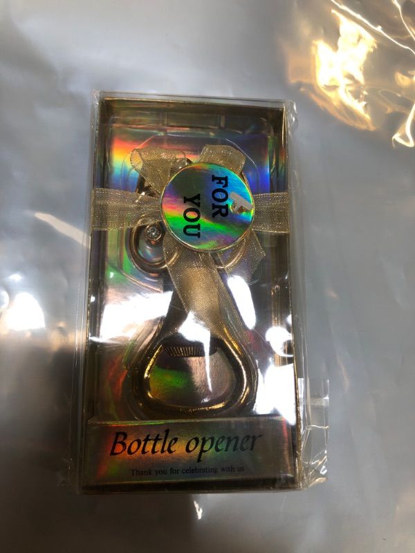 Photo 2 of  Golden Bottle Opener for 50th Birthday Party Favor or 50th Wedding Anniversary Party Gift 50th Birthday Party Gift Souvenir Decoration for Guest