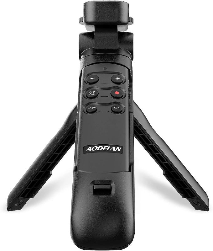 Photo 1 of AODELAN Wireless Shooting Grip Tripod with Remote Control for Vlogging, for Sony ZV-E10,ZV-1, a6100, a6400, a6600, a7 III, a7R III, a7R IV, a9, a9 II, Replace Sony GP-VPT2BT
