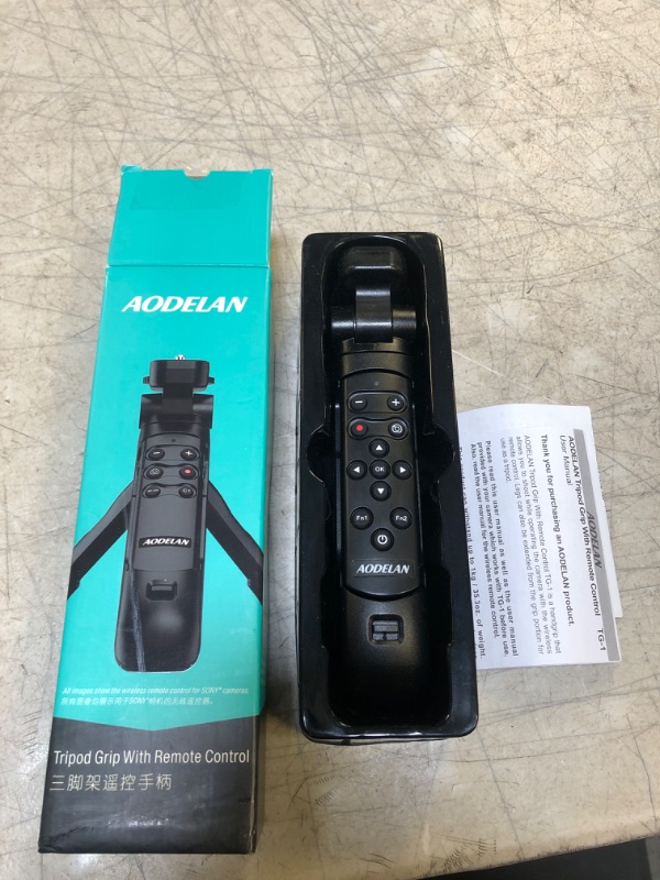 Photo 2 of AODELAN Wireless Shooting Grip Tripod with Remote Control for Vlogging, for Sony ZV-E10,ZV-1, a6100, a6400, a6600, a7 III, a7R III, a7R IV, a9, a9 II, Replace Sony GP-VPT2BT
