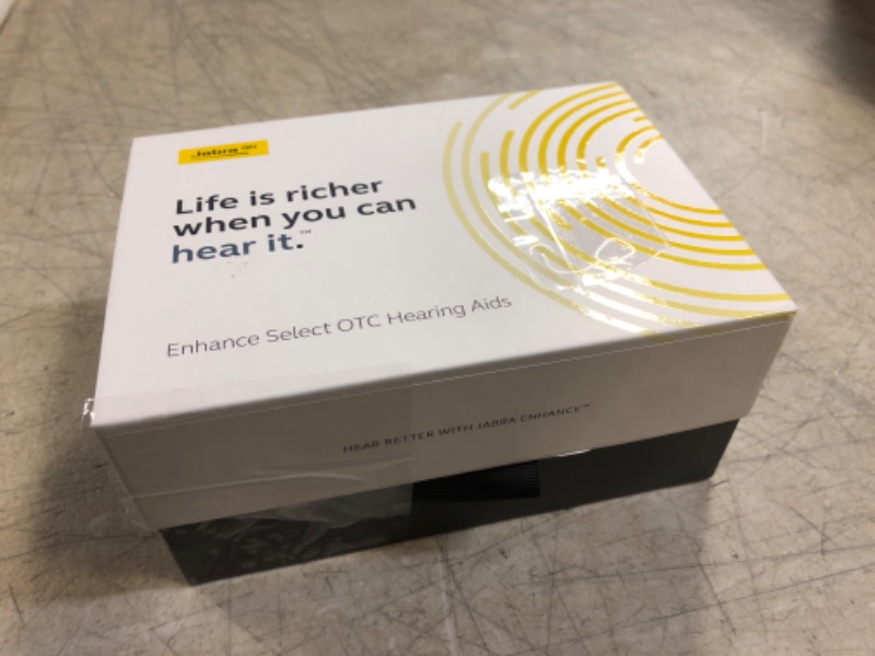 Photo 1 of Jabra Enhance Select 50R Hearing Aids - Rechargeable, Nearly Invisible & Lightweight for All-Day Comfort - Designed for Mild to Moderate Hearing Loss - Includes Virtual Audiology Care – Gray
