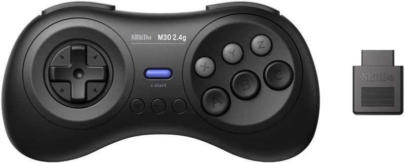 Photo 1 of 8Bitdo M30 2.4G Wireless Gamepad for the Original Sega Genesis and Sega Mega Drive - Sega Genesis,Black
