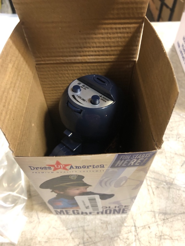 Photo 1 of Dress Up America Pretend Play Police Officer's Megaphone with Siren Sound for Kids Single