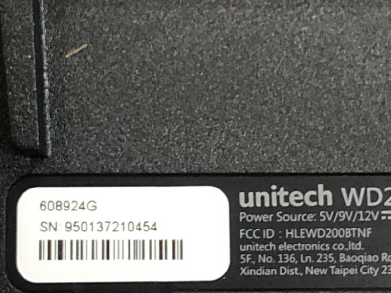 Photo 3 of Unitech America WD200 Wearable Andoid 10 with GMS Mobile Computer WiFi 2X2 MU-MIMO WLAN Camera GPS HF NFC USB Cable, WD200-0A6FUM3G