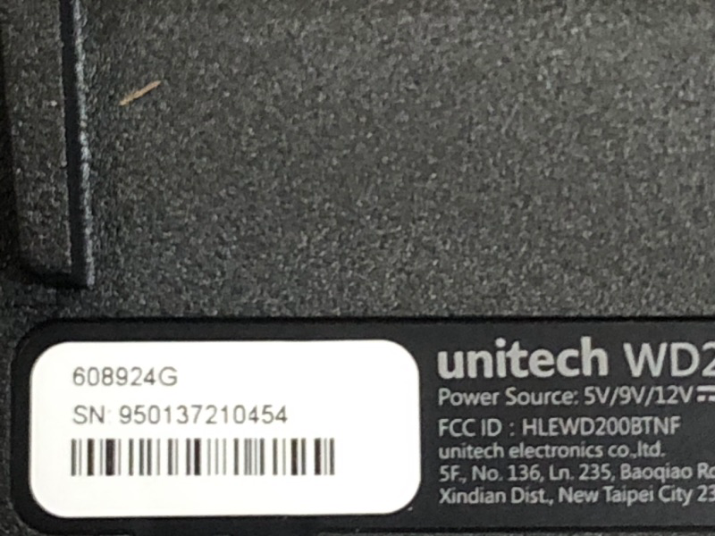 Photo 1 of Unitech America WD200 Wearable Andoid 10 with GMS Mobile Computer WiFi 2X2 MU-MIMO WLAN Camera GPS HF NFC USB Cable, WD200-0A6FUM3G