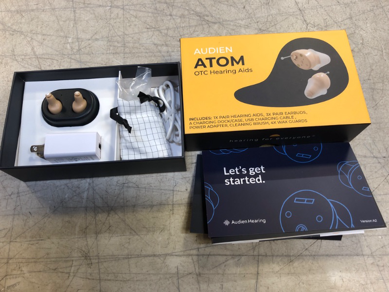Photo 2 of Audien ATOM Rechargeable Hearing Amplifier to Aid and Assist Hearing, Premium Comfort Design and Nearly Invisible